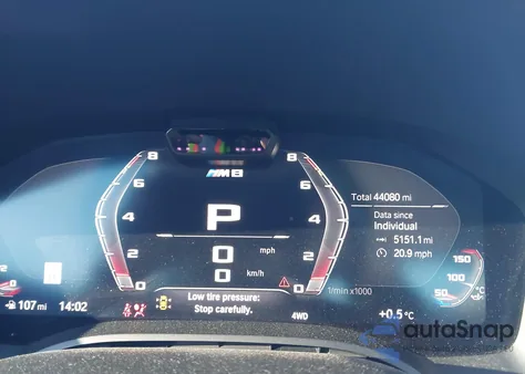 2020 BMW M8 Competition z USA, uszkodzony, nr VIN WBSAE0C07LBM08367